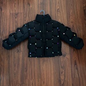 Girl’s Lola + The Boys Rainbow Gem Puffer size 6